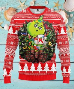 Philadelphia Phillies Grinch Hug Christmas Ugly Sweater Christmas Gift For Fans Party Hoiliday Gift