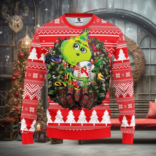 Philadelphia Phillies Grinch Hug Christmas Ugly Sweater