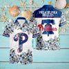 Philadelphia Phillies Tropical Floral Logo Hawaiian Shirt