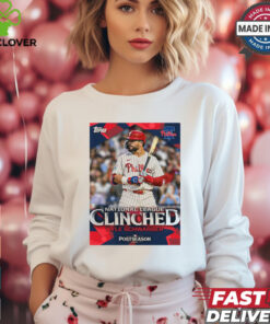 Philadelphia Phillies Kyle Schwarber National League East Clinched Postseason 2024 Poster t shirt