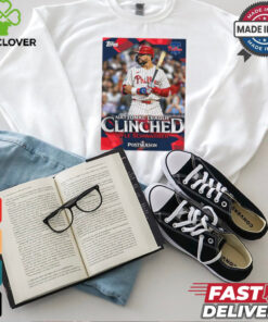 Philadelphia Phillies Kyle Schwarber National League East Clinched Postseason 2024 Poster t shirt