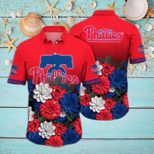 Philadelphia Phillies MLB Flower Hawaii Shirt And Thoodie, sweater, longsleeve, shirt v-neck, t-shirt For Fans