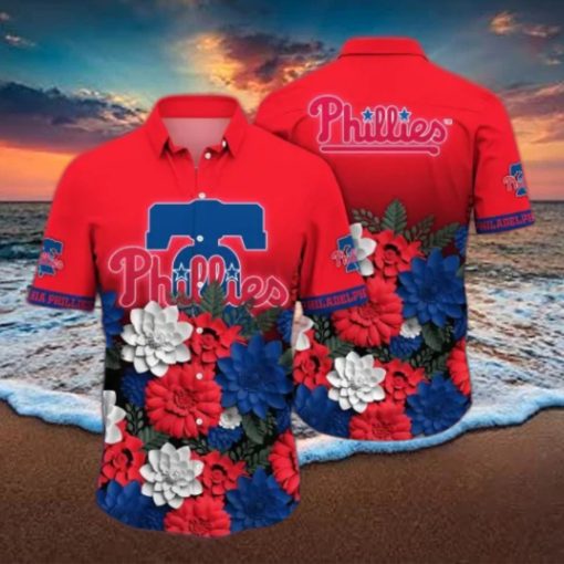 Philadelphia Phillies MLB Flower Hawaii Shirt And Thoodie, sweater, longsleeve, shirt v-neck, t-shirt For Fans