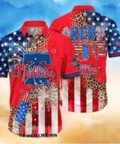 Philadelphia Phillies MLB Independence Day Unisex All Over Print Hawaiian Shirt