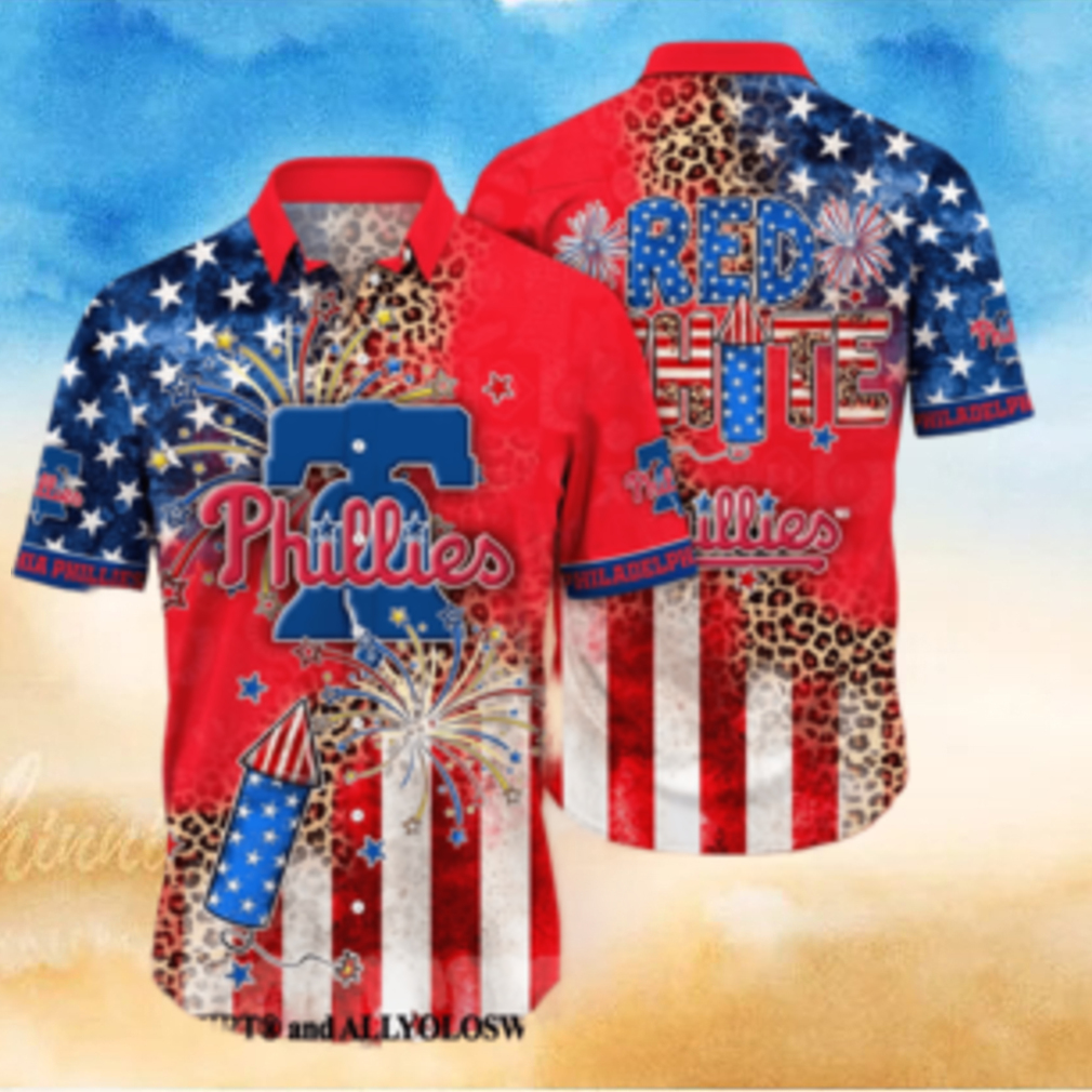 Philadelphia Phillies MLB Independence Day Unisex All Over Print Hawaiian Shirt Philadelphia Phillies MLB Independence Day Unisex All Over Print Hawaiian Shirt