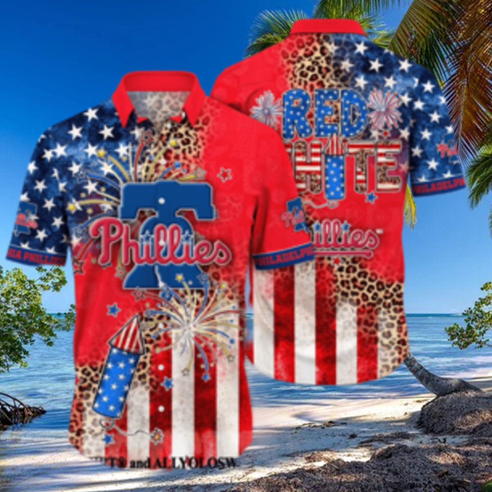 Philadelphia Phillies MLB Independence Day Unisex All Over Print Hawaiian Shirt Philadelphia Phillies MLB Independence Day Unisex All Over Print Hawaiian Shirt