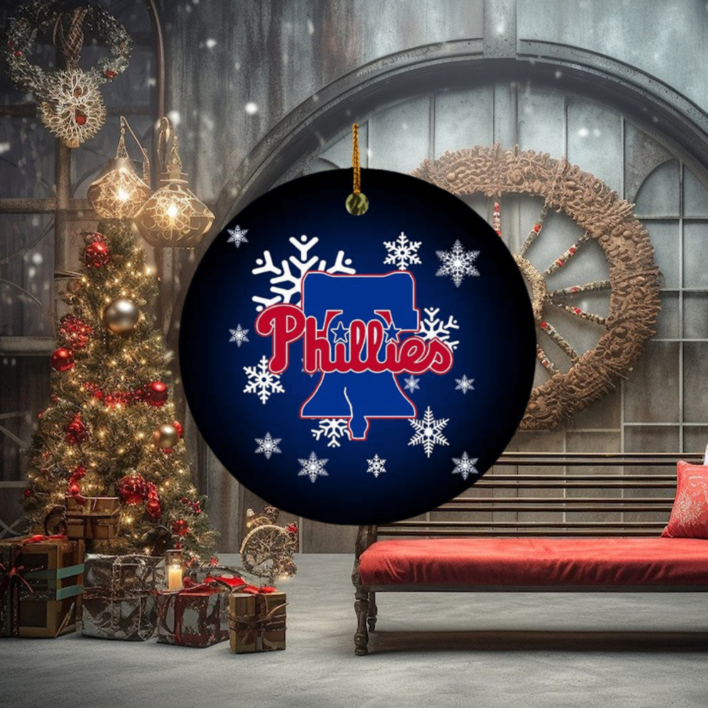Philadelphia Phillies MLB Merry Christmas Holiday Decorations Ornament Philadelphia Phillies MLB Merry Christmas Holiday Decorations Ornament
