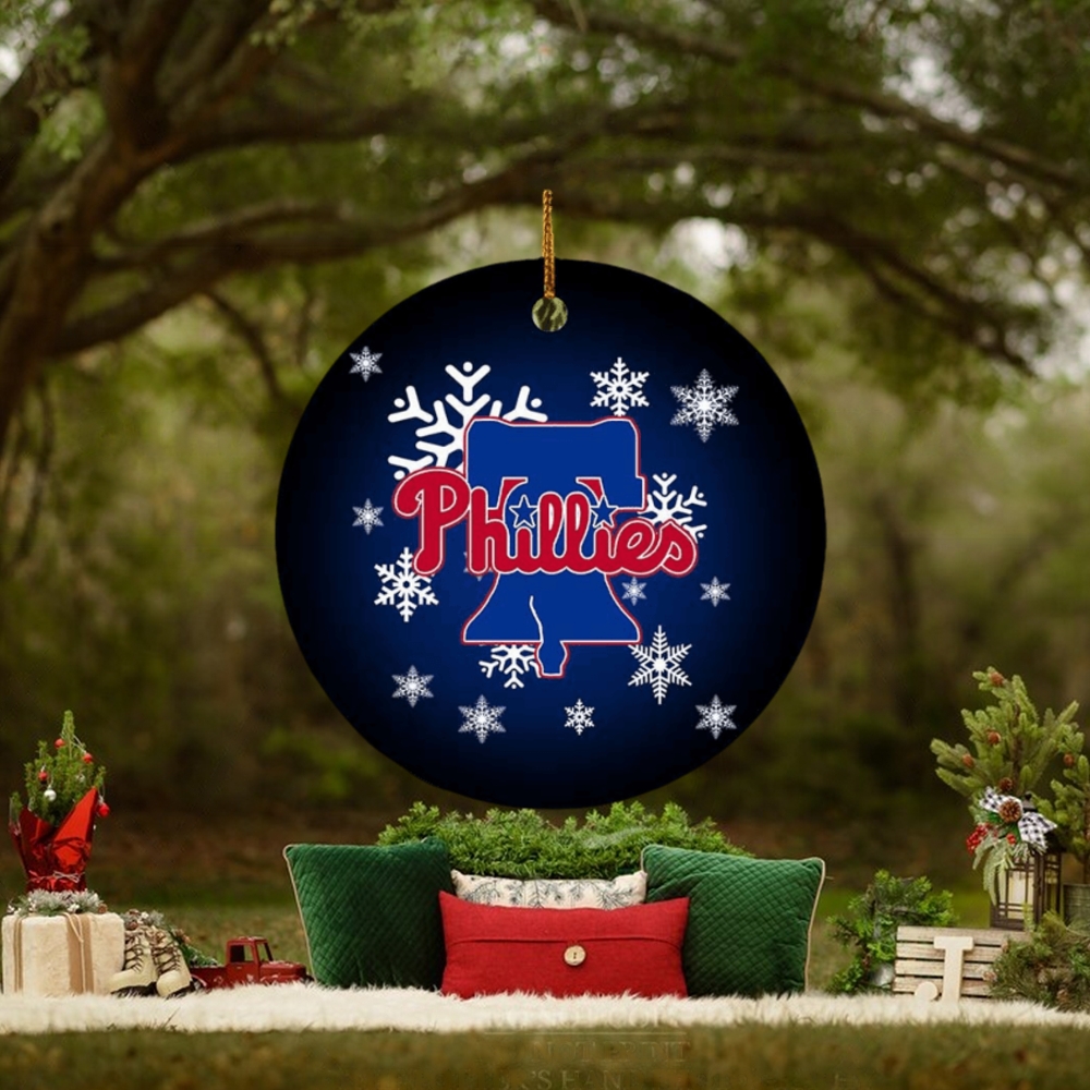 Philadelphia Phillies MLB Merry Christmas Holiday Decorations Ornament Philadelphia Phillies MLB Merry Christmas Holiday Decorations Ornament