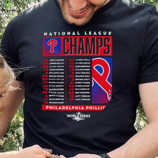 Philadelphia Phillies National League Champs 2022 Roster hoodie, sweater, longsleeve, shirt v-neck, t-shirt