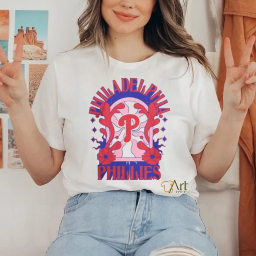 Philadelphia Phillies New Era White Ringer T Shirt