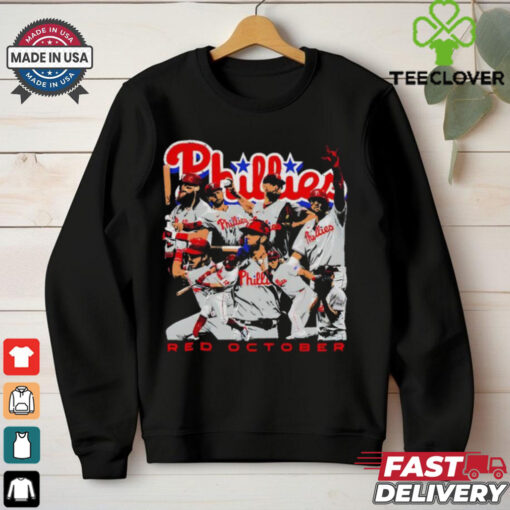 Philadelphia Phillies Red October starting line up hoodie, sweater, longsleeve, shirt v-neck, t-shirt