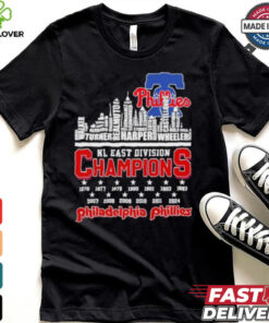 Philadelphia Phillies Skyline Players Name 2024 NL East Champions Shirt