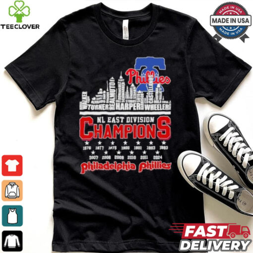 Philadelphia Phillies Skyline Players Name 2024 NL East Champions Shirt
