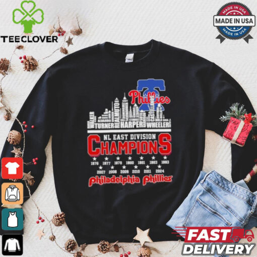 Philadelphia Phillies Skyline Players Name 2024 NL East Champions Shirt