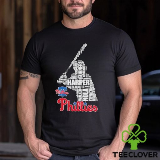 Philadelphia Phillies Team Baseball Player Name 2024 Harper Nola Walker T Shirt