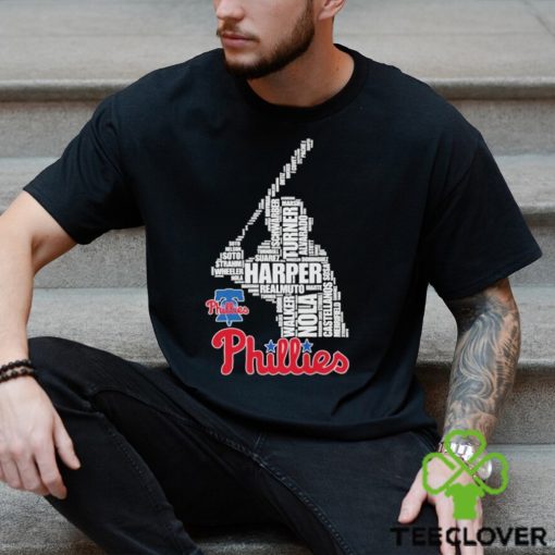 Philadelphia Phillies Team Baseball Player Name 2024 Harper Nola Walker T Shirt