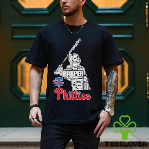 Philadelphia Phillies Team Baseball Player Name 2024 Harper Nola Walker T Shirt