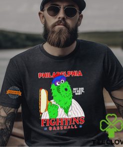 Philadelphia Phillies fighting hot dog la vista Baby Philly Phanatic shirt