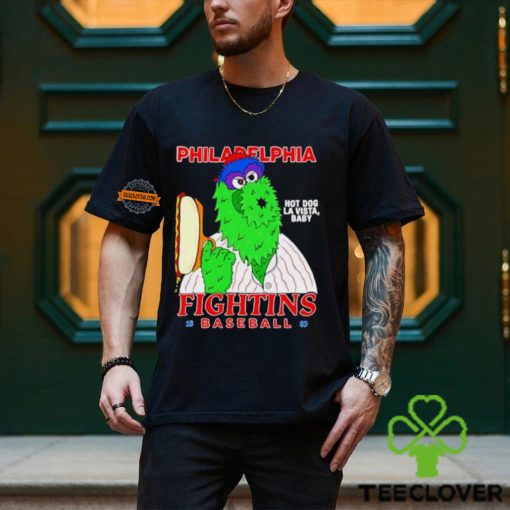 Philadelphia Phillies fighting hot dog la vista Baby Philly Phanatic shirt