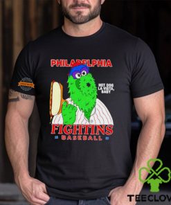 Philadelphia Phillies fighting hot dog la vista Baby Philly Phanatic shirt
