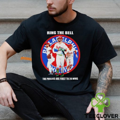 Philadelphia Phillies ring the bell the Phillies are first to 20 wins hoodie, sweater, longsleeve, shirt v-neck, t-shirt