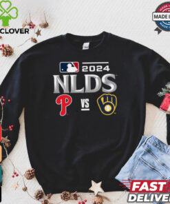 Philadelphia Phillies vs Milwaukee Brewers 2024 MLB NLDS Matchup Set Logo T Shirt