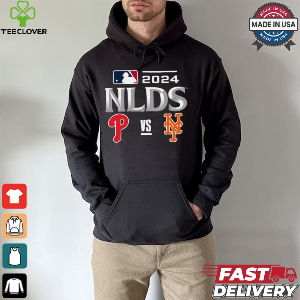 Philadelphia Phillies vs New York Mets 2024 MLB NLDS Matchup Set Logo T Shirt Philadelphia Phillies vs New York Mets 2024 MLB NLDS Matchup Set Logo T Shirt