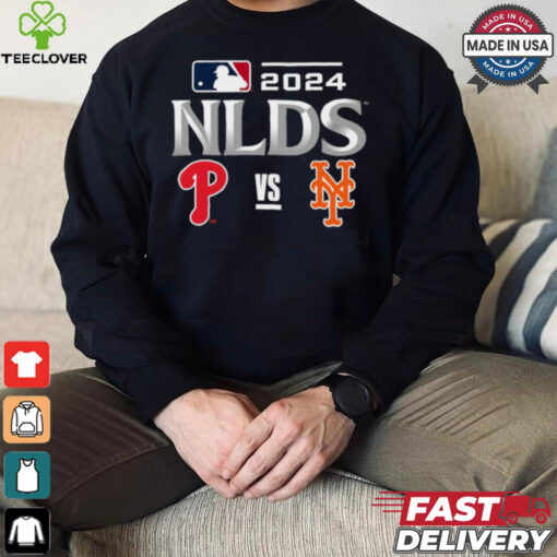 Philadelphia Phillies vs New York Mets 2024 MLB NLDS Matchup Set Logo T Shirt
