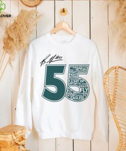 Philadelphia eagles radiothon 55 signature t hoodie, sweater, longsleeve, shirt v-neck, t-shirt