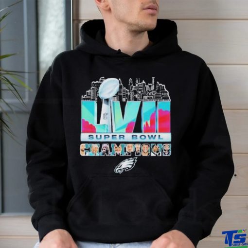 Philadelphia eagles team super bowl lviI 2023 sb champions shirt