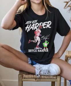 Philadelphia phillies atta boy harper bryce harper mascot signature Shirt