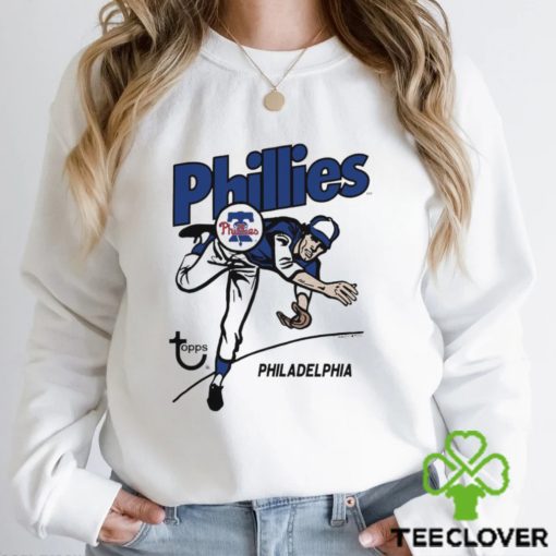 Philadelphia phillies topps baseball retro shirt