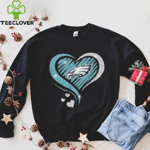 Philadephia Eagles heart love diamond hoodie, sweater, longsleeve, shirt v-neck, t-shirt