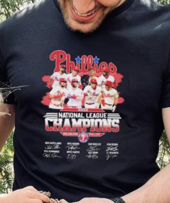Phillies 2022 National League Champions Philadelphia Phillies Signatures Shirt