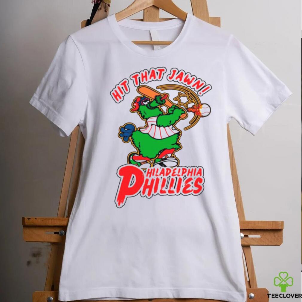 Phillies Phanatic hit that Jawn baseball shirt Phillies Phanatic hit that Jawn baseball shirt
