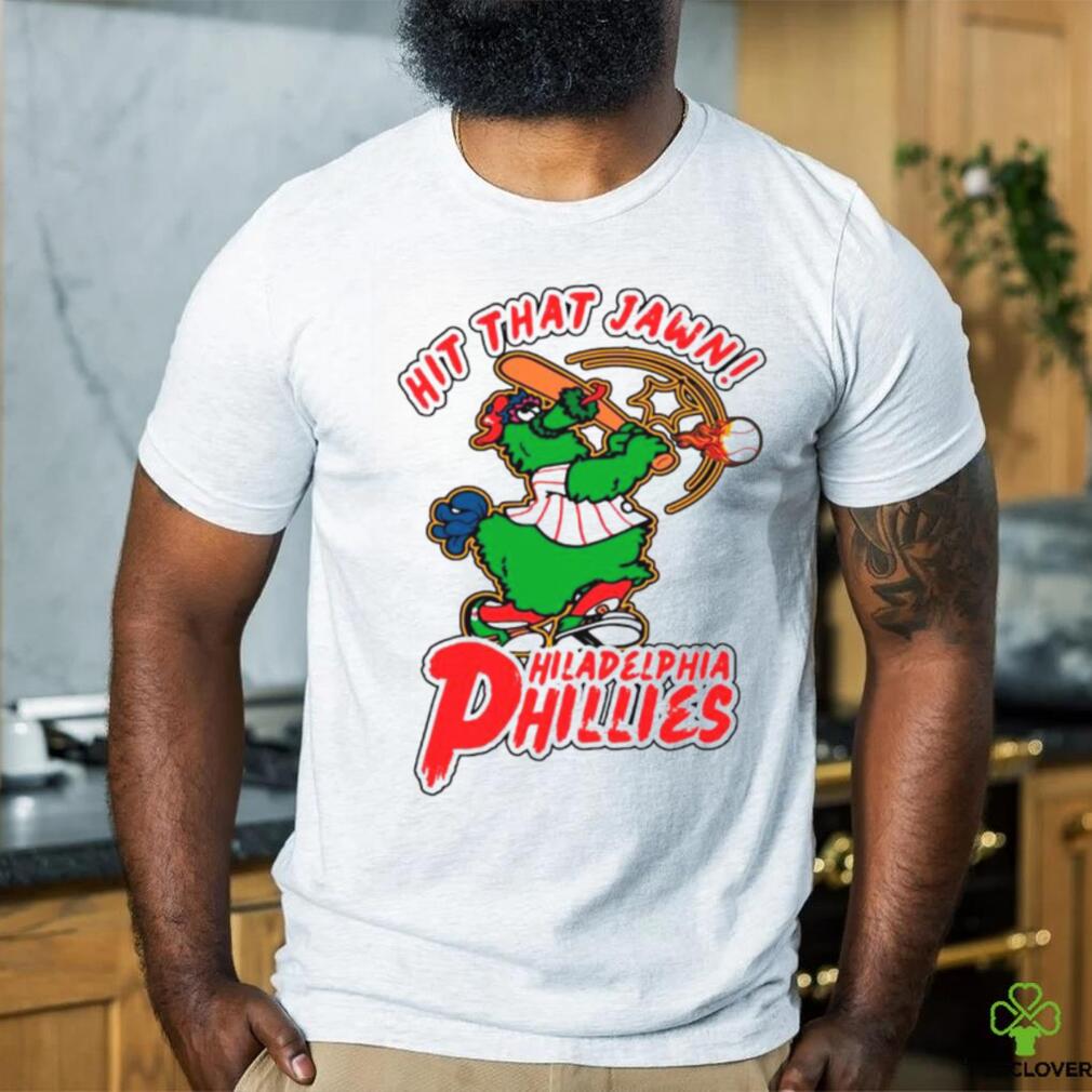 Phillies Phanatic hit that Jawn baseball shirt Phillies Phanatic hit that Jawn baseball shirt