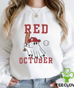 Phillies Philly Red October Cute Ghost T-shirt, hoodie, longsleeve,  sweatshirt, v-neck tee