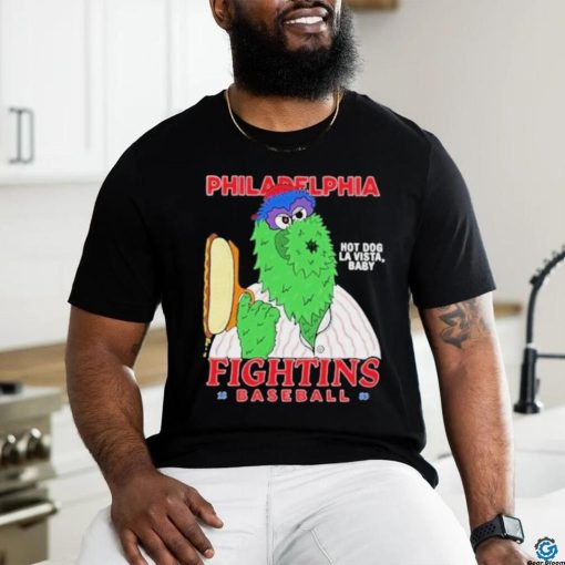 Philly Phanatic hot dog vista baby Fighting Baseball Shirt