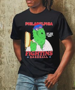 Philly Phanatic hot dog vista baby Fighting Baseball Shirt