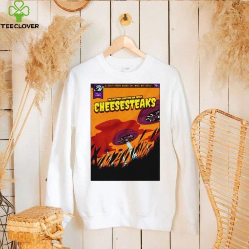 Philly comics alien cheesesteak abduction shirt