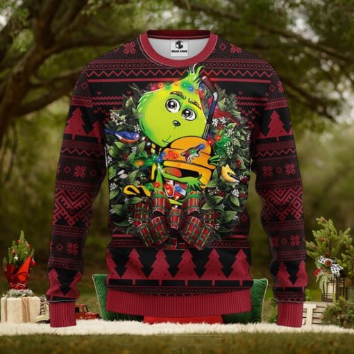 Phoenix Coyotes Grinch Hug Christmas Ugly Sweater