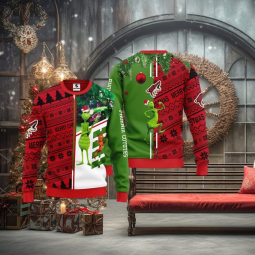 Phoenix Coyotes Grinch & Scooby doo Christmas Ugly Sweater