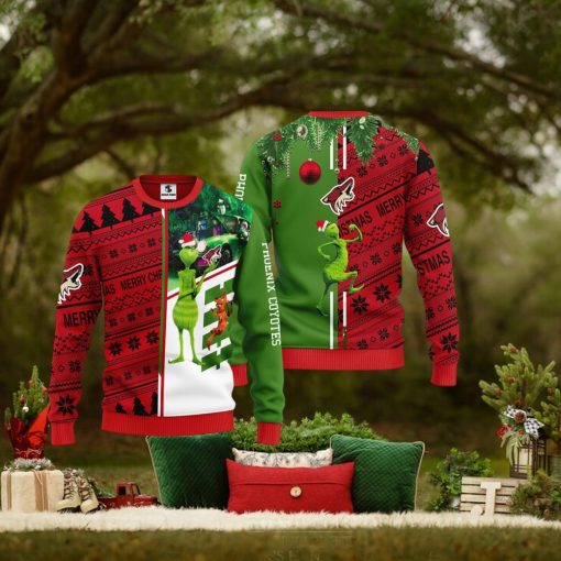 Phoenix Coyotes Grinch & Scooby doo Christmas Ugly Sweater