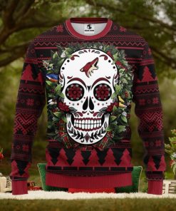 Phoenix Coyotes Skull Flower Ugly Christmas Ugly Sweater
