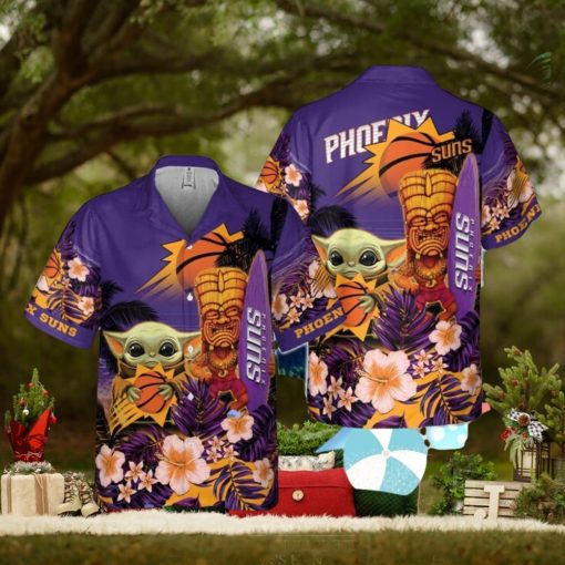 Phoenix Suns Baby Yoda National Basketball Association Hawaiian Shirt