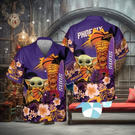 Phoenix Suns Baby Yoda National Basketball Association Hawaiian Shirt