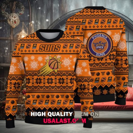 Phoenix Suns Basketball Team 3D Christmas Sweater