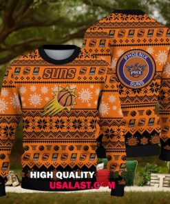 Phoenix Suns Basketball Team 3D Christmas Sweater