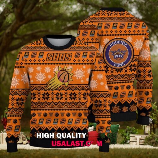 Phoenix Suns Basketball Team 3D Christmas Sweater