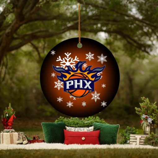 Phoenix Suns NBA Custom Name 2023 Christmas Decorations Ornament